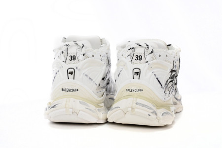BALCIA Runner Graffiti White